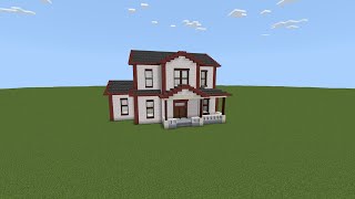 How To Build A Suburban House In Minecraft Tutorial 846