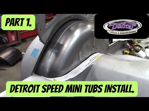 Detroit Speed Mini tubs in a classic Mustang. Slither Part 18