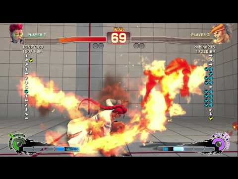 Tonpy [Viper] vs naopi708 [Ken] oshino215 [Adon] - pikagoma [Abel] vs oshino215 [Adon] SSF4