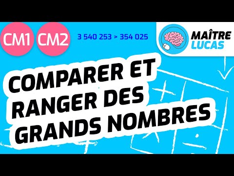 Comparer des grands nombres CM1 - CM2 - Cycle 3 - Mathématiques - Numération