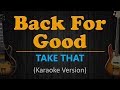TAKE THAT Back For Good Karaoke Version