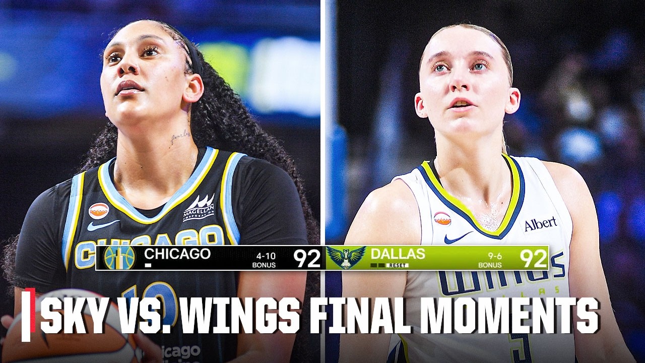 WILD FINISH 🔥 Chicago Sky vs. Dallas Wings Final Moments | WNBA on ESPN