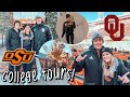 touring OKLAHOMA colleges with my boyfriend!! | OU + OSU vlog!
