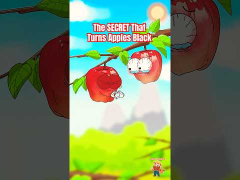 The SECRET That Turns Apples Black and Super Sweet🍎 #apple #animation