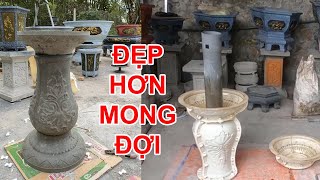 Đúc khuôn tròn xoay cao 67cm tiết kiệm vật liệu - Khuôn chậu Sơn Cương