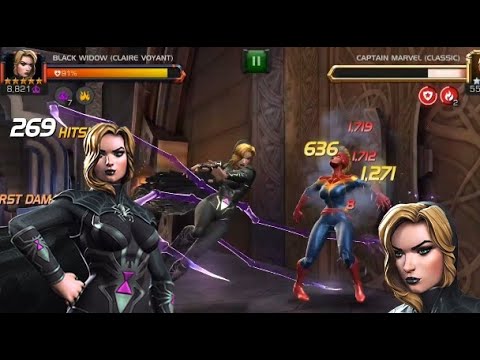 BLACK WIDOW CLAIRE VOYANT RANK UP & GAMEPLAY (MCOC)