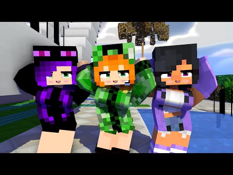 CHICKEN WING YAY! ARIGATO | APHMAU, CREEPER AND ENDER GIRL - MINECRAFT ANIMATION #shorts