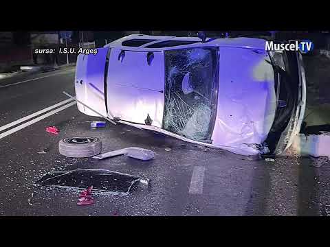 Jurnal MUSCEL TV 10.01.2022 Mașină răsturnată, abandonată pe DN73