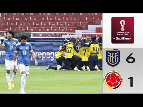 ECUADOR 6-1 COLOMBIA| CLASIFICATORIAS QATAR 2022 FECHA 4