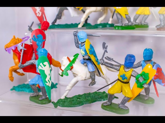 Vídeo relacionado con Jorzer Juego de Soldados de Juguete, 104 Piezas/Juego de Juguetes de Soldados Antiguos, Figuras de acción de Hombres del ejército de Caballeros Medievales, ensamblaje único de Modelo de Castillo-