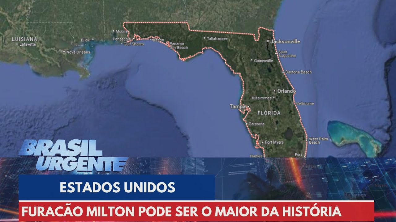 Furacão Milton pode ser o maior da história dos EUA | Brasil Urgente