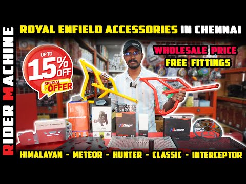 Royal Enfield Accessories in Chennai || FREE Fittings || Wholesale Price || New Royal Enterprises