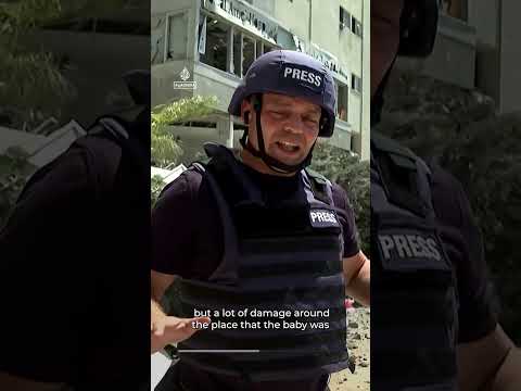 Scene of damaged hospital after Israeli strike in southern Lebanon | AJ #shorts
