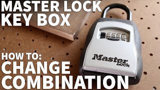 How to Change Combination on Master Lock Key Box - Reset Your Own Code on Master Lock 5400D Lock Box