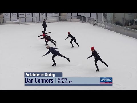 NYC Manhattan Rockefeller Center Ice Skating