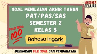 Download lagu Soal PAS Bahasa Inggris Kelas 5 Semester 2 Kurikulum Merdeka mp3