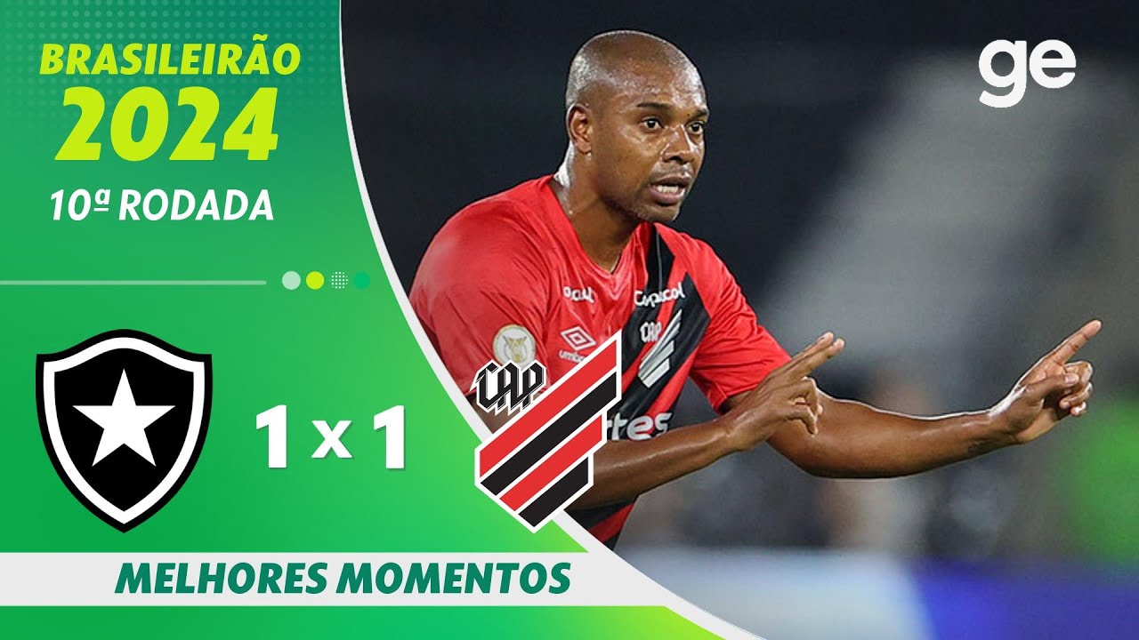 VÍDEO | Gols e melhores momentos do empate do Botafogo com o Athletico-PR no Nilton Santos