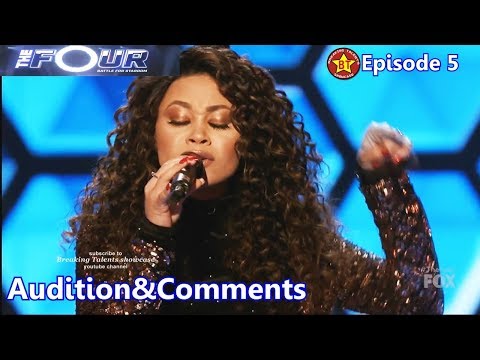 Evvie Mckinney sings  Rise Up &Comments The Four S01E05 Ep 5