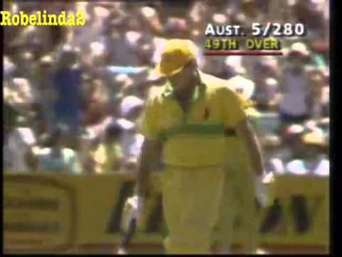 HUGE Adelaide straight six by Craig McDermott, CLASSIC 80s CRICKET