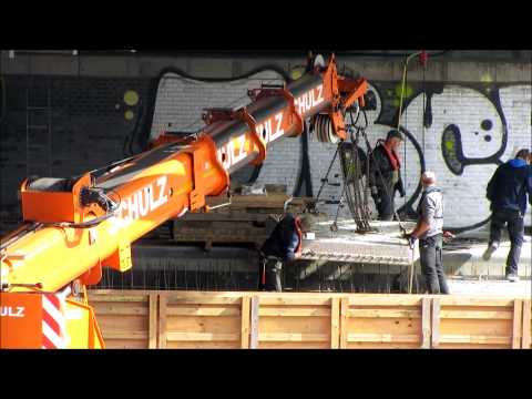 TEREX AC 40 City hebt Betonteile für eine aufgeständerte Pieranlage - Soeren66