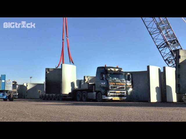 Van Wieren vervoert windmolen secties