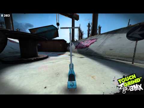 Touchgrind BMX (riding through the leftside hole of the broken pipe) - Touchgrind BMX