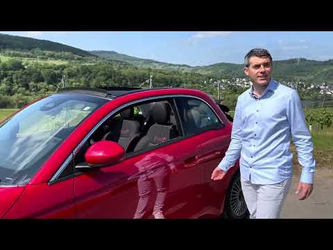 500e Red Teil 2. Elektrischer Kleinwagen von Fiat. Schönes Moselpanorama / Auto Klaus in Zell