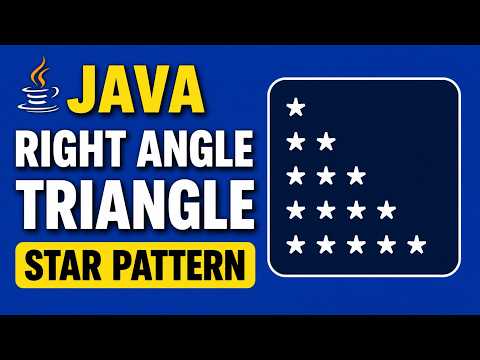 Right Angle Triangle Star Pattern In Java Nested For Loop Programming For Beginners For Loop