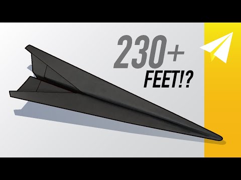 New WORLD RECORD Paper Airplane!? Flies Over 200 Feet — Black Knight, Designed by Jayson Merrill