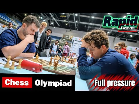 Magnus Carlsen Vs Vladimir Fedoseev || Chess Olympiad - Rapid Chess