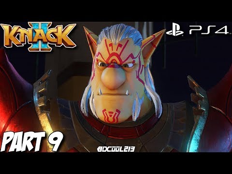 Knack 2 Gameplay Walkthrough Part 9 - The Museum At Night & The High Goblins' Target - PS4 Lets Play