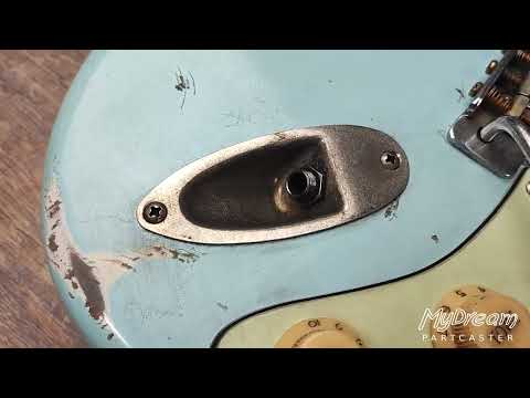 MyDream Partcaster Custom Built - Relic Sonic Blue JM Big Dipper image 15