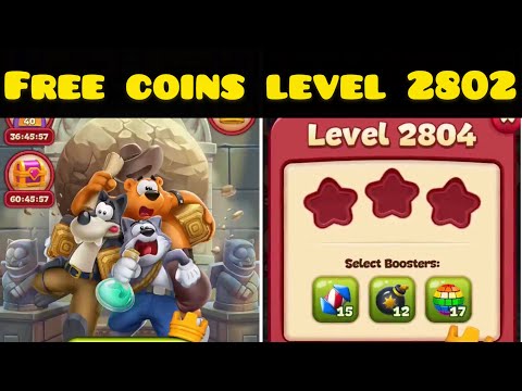 Free Coins - Toon Blast - Unboxing - Level 2802-2805 - Tips and Tricks - Best Skills