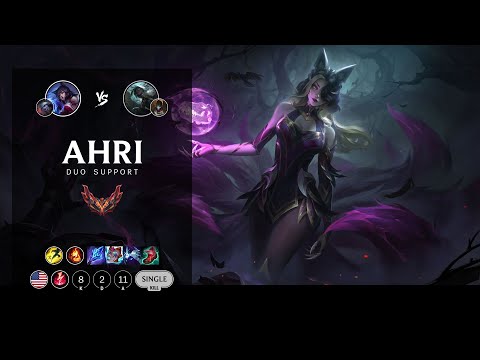 Ahri Support vs Senna - NA Grandmaster Patch 12.8