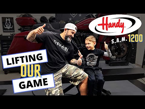Handy S.A.M. 1200 Motorcycle Air Lift - Our First Lift