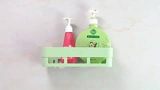 Nalepovací polička plastová 26cm šedá