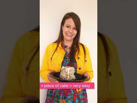 “It was a piece of cake.” 🧁 #idioms