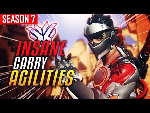 INSANE Genji Carry - Agilities VS Jake (51K in 10 mins) [S7 TOP 500]