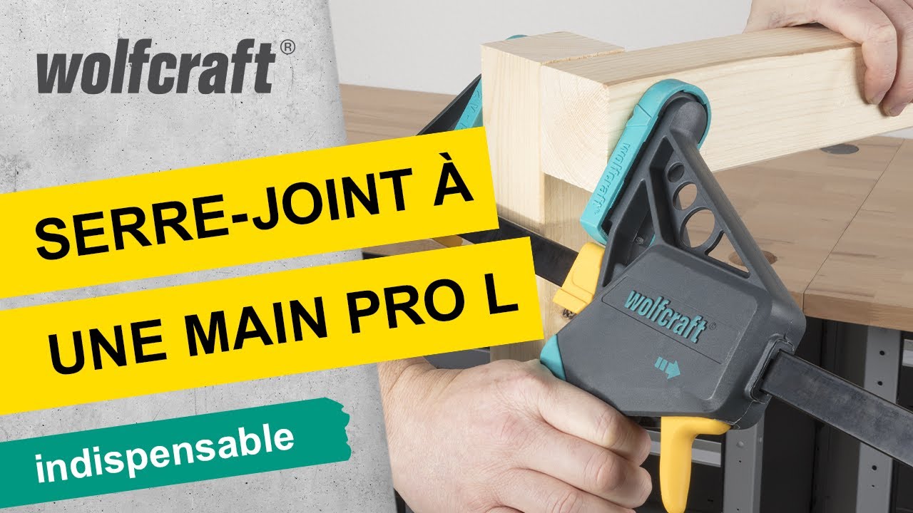 Lot de 2 serre-joints à une main ouverture 150mm