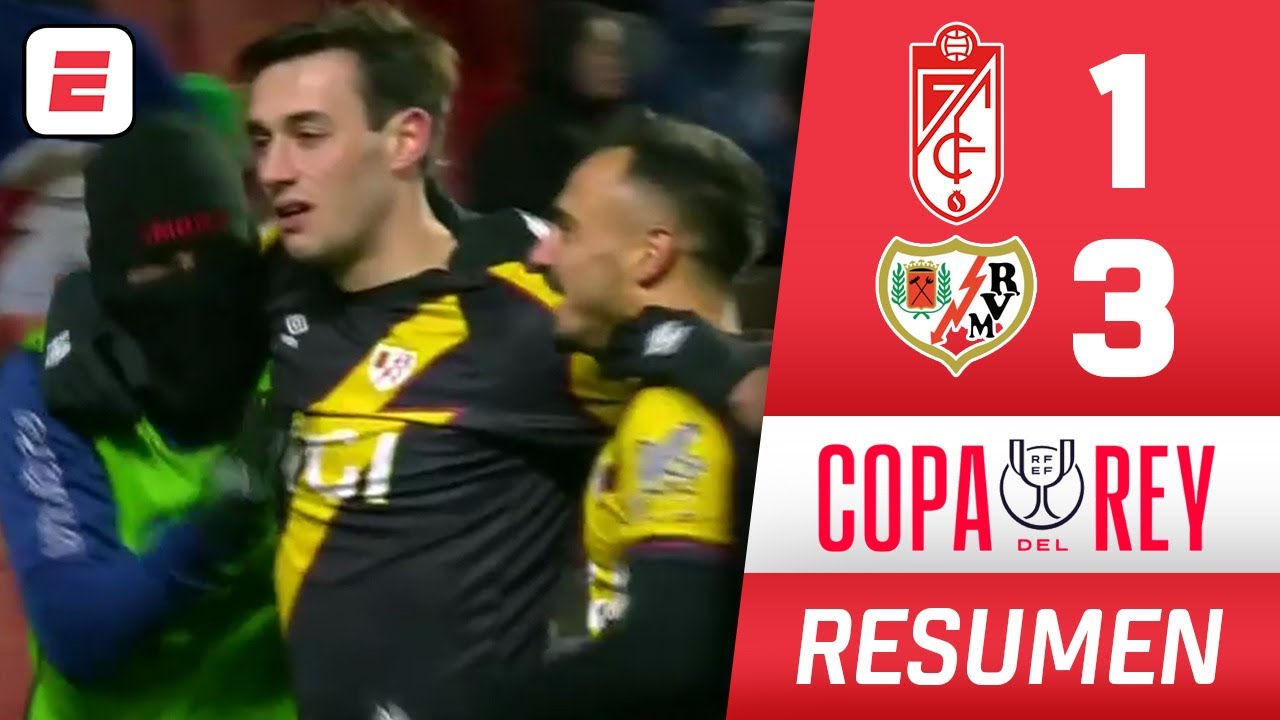 RAYO VALLECANO SE METIÓ en OCTAVOS de la Copa del Rey tras vencer 3-1 al Granada | Resumen