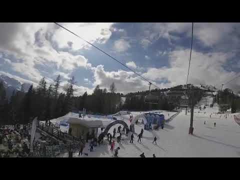 Skiing in Folgarida, Italy, day 1