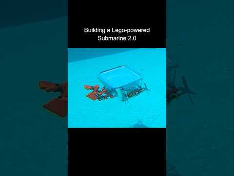 Building a Lego-powered submarine 2.0 #shorts