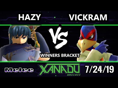 S@X 312 SSBM - hazy (Marth) Vs. Vickram (Falco) Smash Melee Winners Top 24