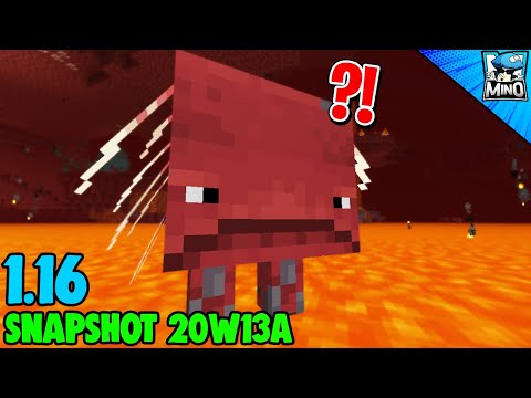 Minecraft 1.16 Snapshot 20w13a: NUOVO BLOCCO (Lodestone) NUOVO MOB (Strider) e GENERATORE di BASALTO