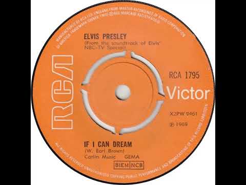 UK New Entry 1969 (36) Elvis Presley - If I Can Dream