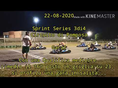 Sprint Series SWS 3di4 Main Cam- Circuito di Pomposa - Gara1 - 22-08-2020