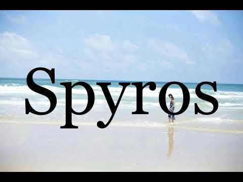 How To Pronounce Spyros🌈🌈🌈🌈🌈🌈Pronunciation Of Spyros