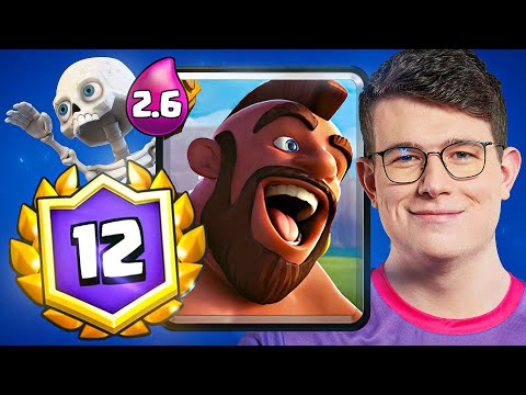 12 WIN GRAND CHALLENGE WITH 2.6 HOG CYCLE! - Clash Royale