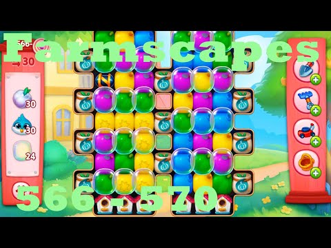 Farmscapes Level 566 - 570 HD Gameplay Walkthrough |  3 - match game | android | ios | pc | app