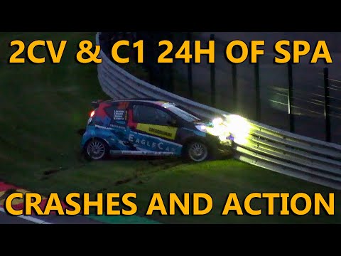 2CV & C1 24 Hours of Spa - Crashes and Action 2023